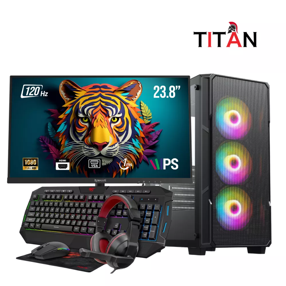Full Setup Gamer TITAN FS01 R5 5600G |16GB|512GB| 24